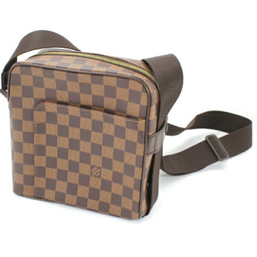 LOUIS VUITTON Shoulder Bag Olaf PM Damier Men's Women's Small Compact N41442 Brown  TK2254