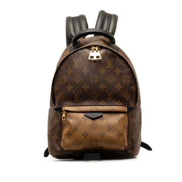 LOUIS VUITTON Monogram Reverse Palm Springs Backpack PM Rucksack M44870 Brown PVC Leather Women's