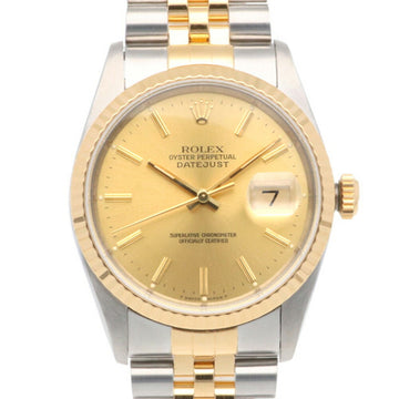 ROLEX Datejust Oyster Perpetual Watch Stainless Steel 16233 Automatic Men's  X-Serial 2001 Model Overhauled