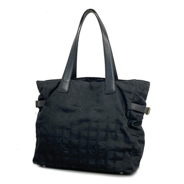 CHANEL Tote Bag New Travel Nylon Black Ladies