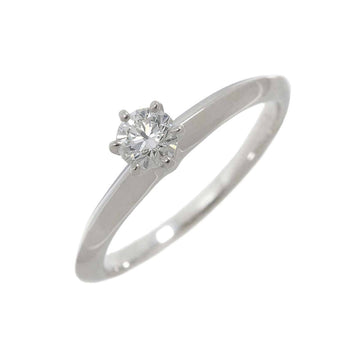 TIFFANY & Co. Solitaire Diamond 0.23ct H IF 3EX Ring Pt Platinum