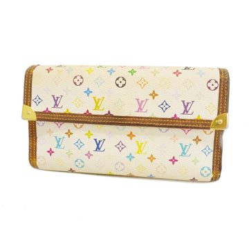 LOUIS VUITTON Tri-fold Long Wallet Monogram Multicolor Porte Tresor International M92659 Bron Ladies