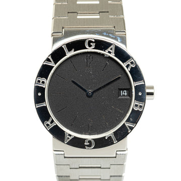 BVLGARI Watch BB30SS Quartz Black Dial Stainless Steel Women's