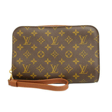 LOUIS VUITTON Clutch Bag Monogram Orsay M51790 Brown Ladies