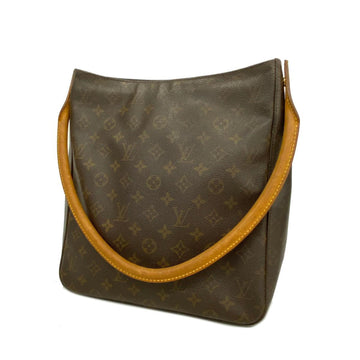 LOUIS VUITTON Shoulder Bag Monogram Looping GM M51145 Brown Ladies