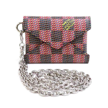 LOUIS VUITTON Necklace Damier LV Pop Kirigami Leather Metal Multicolor Men's N60278 h30303g