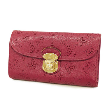 LOUIS VUITTON Tri-fold Long Wallet Mahina Portefeuille Amelia M58090 Fuchsia Ladies