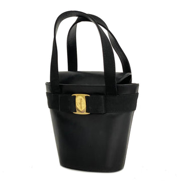 SALVATORE FERRAGAMO Vara Leather Black Handbag for Women