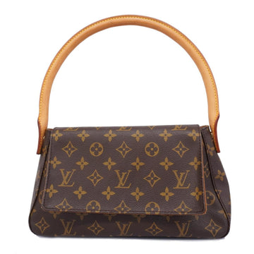 LOUIS VUITTON Shoulder Bag Monogram Looping M51147 Brown Ladies