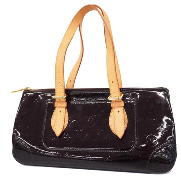 LOUIS VUITTON Shoulder Bag Vernis Rosewood Avenue M93510 Amaranth Women's