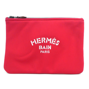 HERMES Neoban PM Truth Flat Pouch, Polyamide, Elastane, Red, Men's, Women's, e58691k