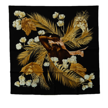 HERMES Women's Silk Scarf Black