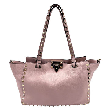 VALENTINO GARAVANI Garavani Shoulder Bag Handbag Rockstud Leather Pink Women's z1085