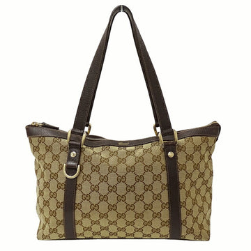 GUCCI bag ladies brand tote GG canvas brown 141470 logo