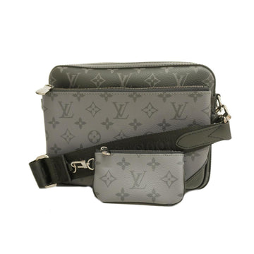 LOUIS VUITTON Shoulder Bag Monogram Eclipse Trio M69443 Black Grey Men's