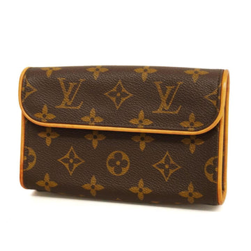 LOUIS VUITTON Waist Bag Monogram Pochette Florentine M51855 Brown Women's