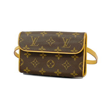 LOUIS VUITTON Waist Bag Monogram Pochette Florentine M51855 Brown Women's