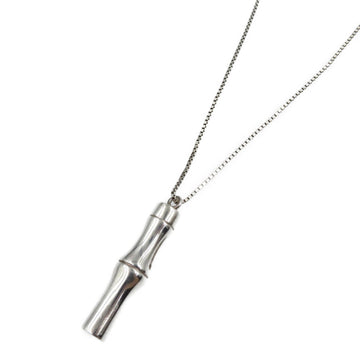 GUCCI Bamboo Metal Silver Necklace 0215