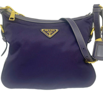 PRADA Shoulder Bag Nylon Purple BT0706 Women's Men's