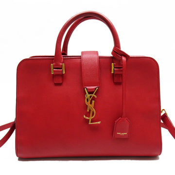 SAINT LAURENT handbag shoulder bag Baby Cabas leather red gold women's w0305a