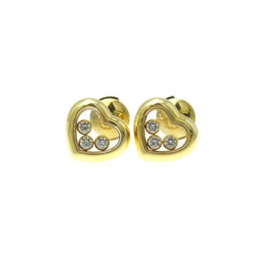 CHOPARD Happy Diamond 84/4611 Diamond Yellow Gold [18K] Stud Earrings Gold