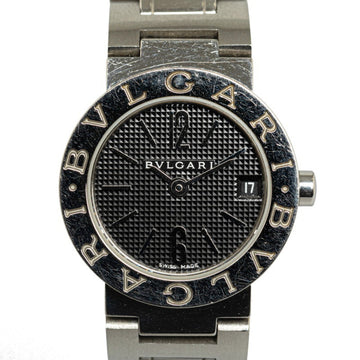 BVLGARI Watch BB23SS Quartz Black Dial Stainless Steel Women's