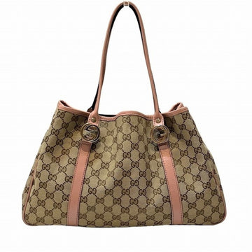 GUCCI GG Canvas Twins 232957 Bag Tote Shoulder Ladies