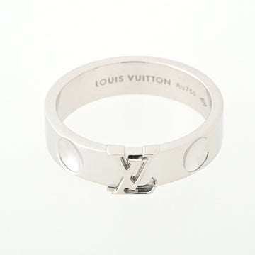 LOUIS VUITTON Ring Berg Empreinte LV Q9K97K White Gold #17 B-153474