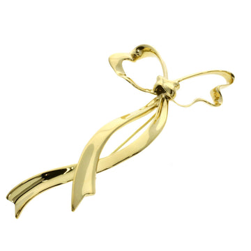 TIFFANY Bow Large Brooch, 18K Yellow Gold, Women's, &Co.