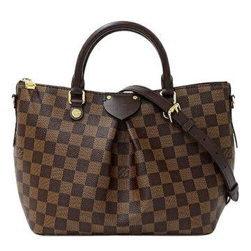 LOUIS VUITTON Damier Bag Women's Handbag Shoulder 2way Sienna PM N41545 Compact