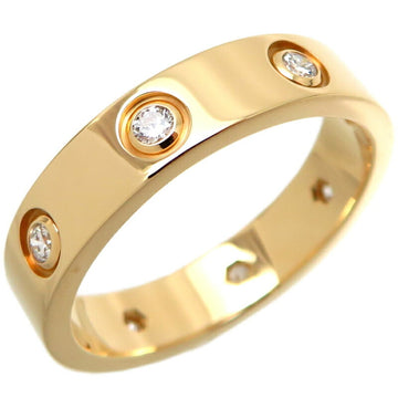 CARTIER #50 0.19ct Diamond Love Ladies Ring CRB4056200 750 Yellow Gold Size 10