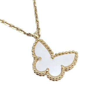 VAN CLEEF & ARPELS Sweet Alhambra Papillon Necklace K18YG Shell MOP Mother of Pearl Butterfly VCARF69300 VCA Women's
