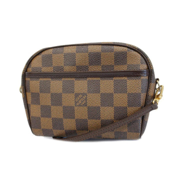 LOUIS VUITTON Shoulder Bag Damier Pochette Ipanema N51296 Ebene Ladies