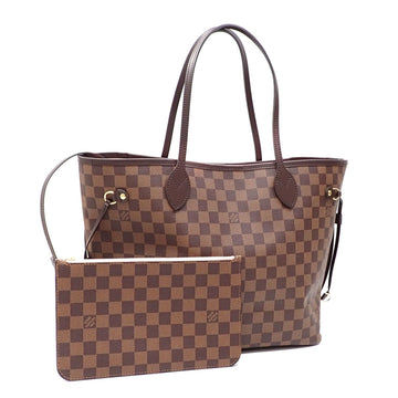 LOUIS VUITTON Tote Bag Damier Ebene Neverfull MM Women's N41603 Rose Ballerine