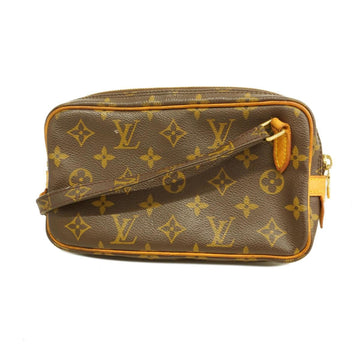 LOUIS VUITTON Shoulder Bag Monogram Pochette Marly Bandouliere M51828 Brown Women's