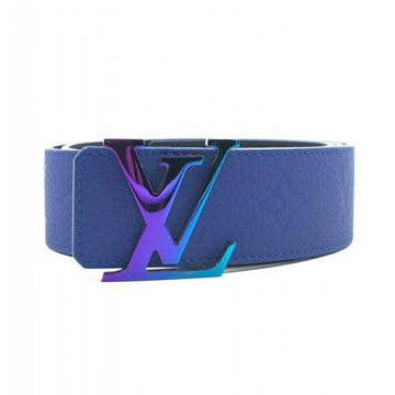 LOUIS VUITTON Taurillon Monogram LV Initial 40MM Belt M8260 Blue x Black 85 34