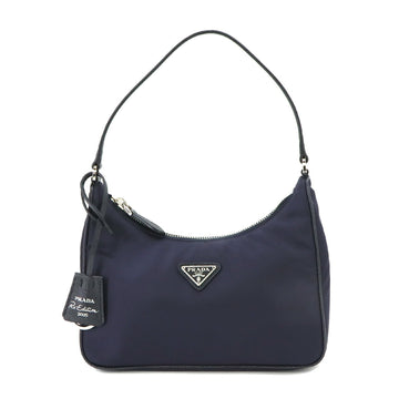 PRADA Re-Edition 2005 Bag Hand Nylon Saffiano Leather Navy 1NE204 Mini