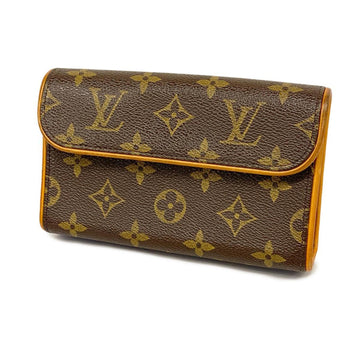 LOUIS VUITTON Waist Bag Monogram Pochette Florentine M51855 Brown Women's