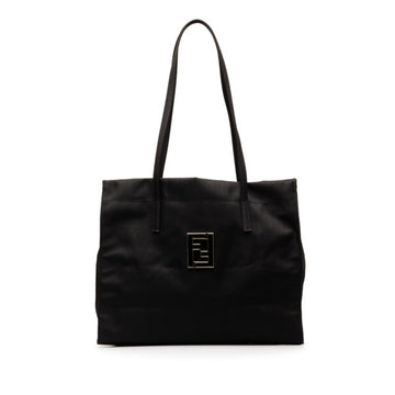 FENDI handbag tote bag black nylon women's