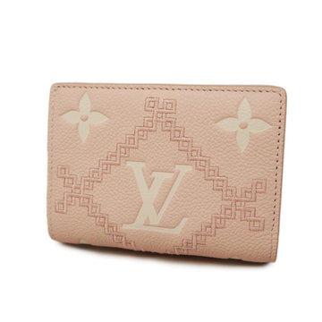 LOUIS VUITTON Wallet Monogram Empreinte Broderie Portefeuille M81212 Pink Ladies