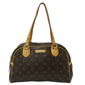 LOUIS VUITTON Bag Monogram Women's Handbag Montorgueil PM Brown M95565 Outing