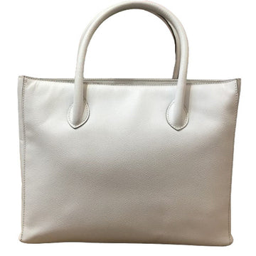CELINE Handbag Tote Bag Leather White Women's M95 Kaizuka Store IT89QD04ZBN2 RM1341D