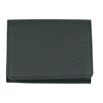 LOUIS VUITTON Taiga Envelope Carte de Visite Business Card Holder/Card Case Black M30922