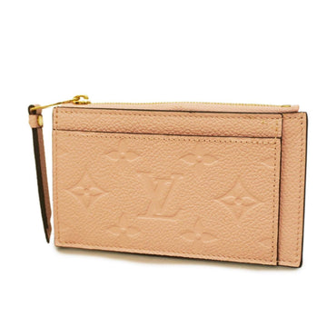 LOUIS VUITTON Wallet/Coin Case Monogram Empreinte Porte Carte Zip M67853 Pink Ladies