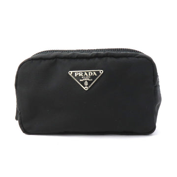 PRADA pouch nylon black men's women's 55656g