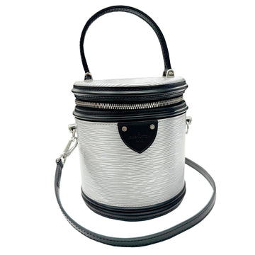 LOUIS VUITTON Cannes M55316 FL2159 Louis Epi Handbag Shoulder Bag Silver Black Ladies