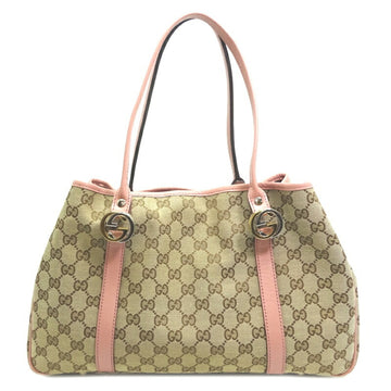 GUCCI GG Tote Bag Women's Shoulder 232957 Canvas Beige