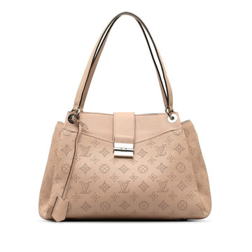 LOUIS VUITTON Monogram Mahina Sevres Tote Bag M41789 Magnolia Leather Women's