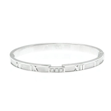 TIFFANY Atlas Diamond Bracelet White Gold [18K] Diamond Charm Bracelet Silver