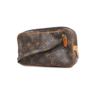 LOUIS VUITTON Shoulder Bag Monogram Pochette Marly Bandouliere M51828 Brown Ladies